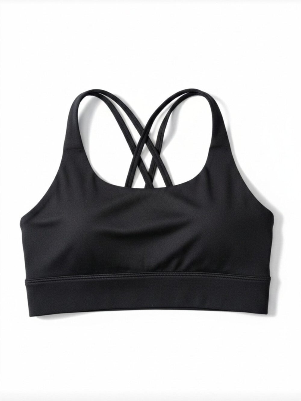 NVGTN Black Strappy Sports Bra Women's